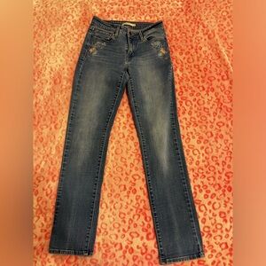 Levi’s mid rise skinny jeans